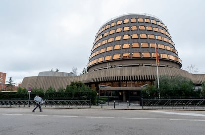 Edificio que alberga la sede del Tribunal Constitucional en Madrid, el pasado 29 de diciembre.