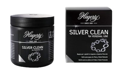 limpiador de plata Amazon, Hagerty Silver Clean, limpia tus joyas en tres minutos, rápido y sencillo, accesorios de joyería, plata como nueva