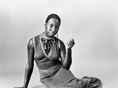 Nina Simone (1933-2003), em uma fotografia de 1968.