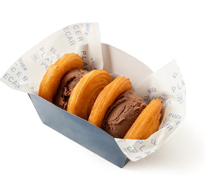 Los churros de Manosanta, en una foto cedida.