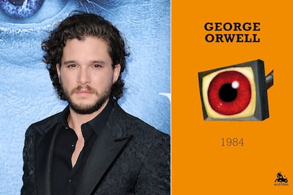 Kit Harington - 1984 (George Orwell)

No, el mismísimo Jon Nieve no tiene entre sus favoritos la serie de Canción de hielo y fuego que le ha llevado a la fama. Prefiere la distopía de Orwell, inesperado éxito de ventas cuando Trump ganó las elecciones estadounidenses.