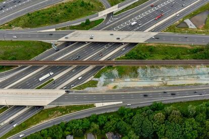 Autopista I-66 de Virginia, en la que Indra instalará un sistema de peaje inteligente.