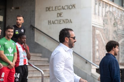 Víctor de Aldama, en la presentación de la plantilla del Zamora C. F. para la temporada 2023-2024.