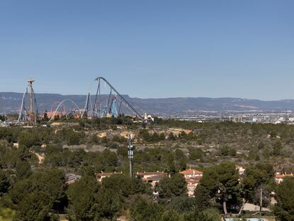 En el centro de la imagen los terrenos al lado de Vila-Seca (Tarragona) donde quiere ubicarse el macrocasino de Hard Rock.