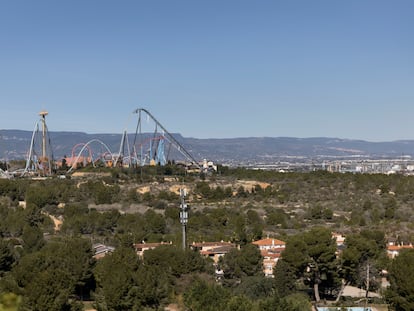 En el centro de la imagen los terrenos al lado de Vila-Seca (Tarragona) donde quiere ubicarse el macrocasino de Hard Rock.