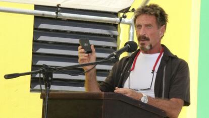 John McAfee, fotografiado en 2012. 