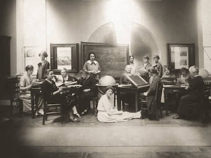 Astrónomas del Observatorio de Harvard en 1925.
