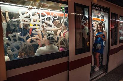 Descontrol. El metro de Roma, que reúne todos los problemas del transporte público de la ciudad.