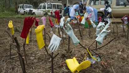 Material descontaminado de un equipo médico en República Democrática del Congo el pasado agosto.