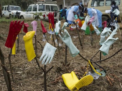 Material descontaminado de un equipo médico en República Democrática del Congo el pasado agosto.