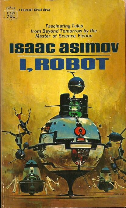 <a href="https://www.casadellibro.com/libro-yo-robot/9788435018364/1255383"><em>Yo, robot</em></a> es una colección de relatos cortos obra del célebre Isaac Asimov. Las nueve historias que componen el libro giran en torno a las cuestiones morales que conlleva una legislación propia para los robots. El escritor, nacido en Rusia y criado en Brooklyn, imaginó escenarios en los que las máquinas se ven sometidas a dilemas éticos pese a que por ley (en estos relatos se formulan tres preceptos fundamentales) deben proteger a los humanos e impedir que sufran daño. Un debate planteado hoy en, por ejemplo, <a href="http://elpais.com/elpais/2016/06/22/ciencia/1466610816_591801.html">la toma de decisiones de los <em>cerebros</em> de los coches autónomos</a> o de los robots militares, y en el que han incidido personalidades como Noam Chomsky o Stephen Hawking. Por otro lado, en su aclamado <em>Ciclo de la Fundación</em>, Asimov abarca hitos de una sociedad galáctica e hipertecnológica, entre los que se cuentan la expansión humana por el cosmos o el éxodo de los terráqueos.