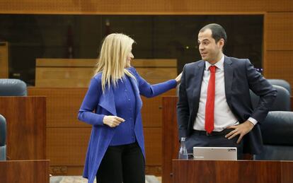 Cristina Cifuentes e Ignacio Aguado, en una imagen de archivo.