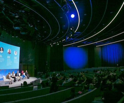 Imagen del evento Ciberseguridad: protegiendo nuestro futuro digital, celebrado el pasado miércoles en la sede central del BBVA en Madrid.