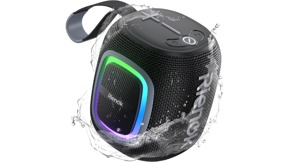 Vista del altavoz Bluetooth Rienok S2.