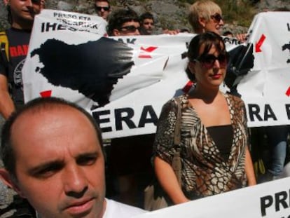 Manifestaci&oacute;n a favor de los presos de ETA.