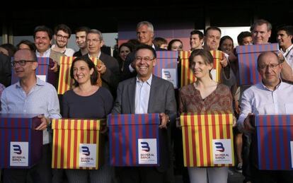 Josep Maria Bartomeu, en un moment de la campanya.