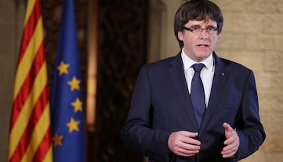 Carles Puigdemont, neste s&aacute;bado.