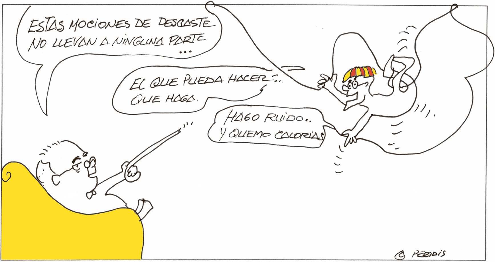 Peridis: ruido y calorías
