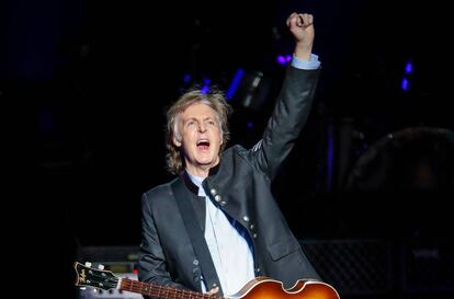 Paul McCartney durante su concierto en el Hollywood Casino el pasado 26 de julio.