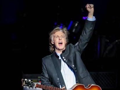 Paul McCartney durante su concierto en el Hollywood Casino el pasado 26 de julio.