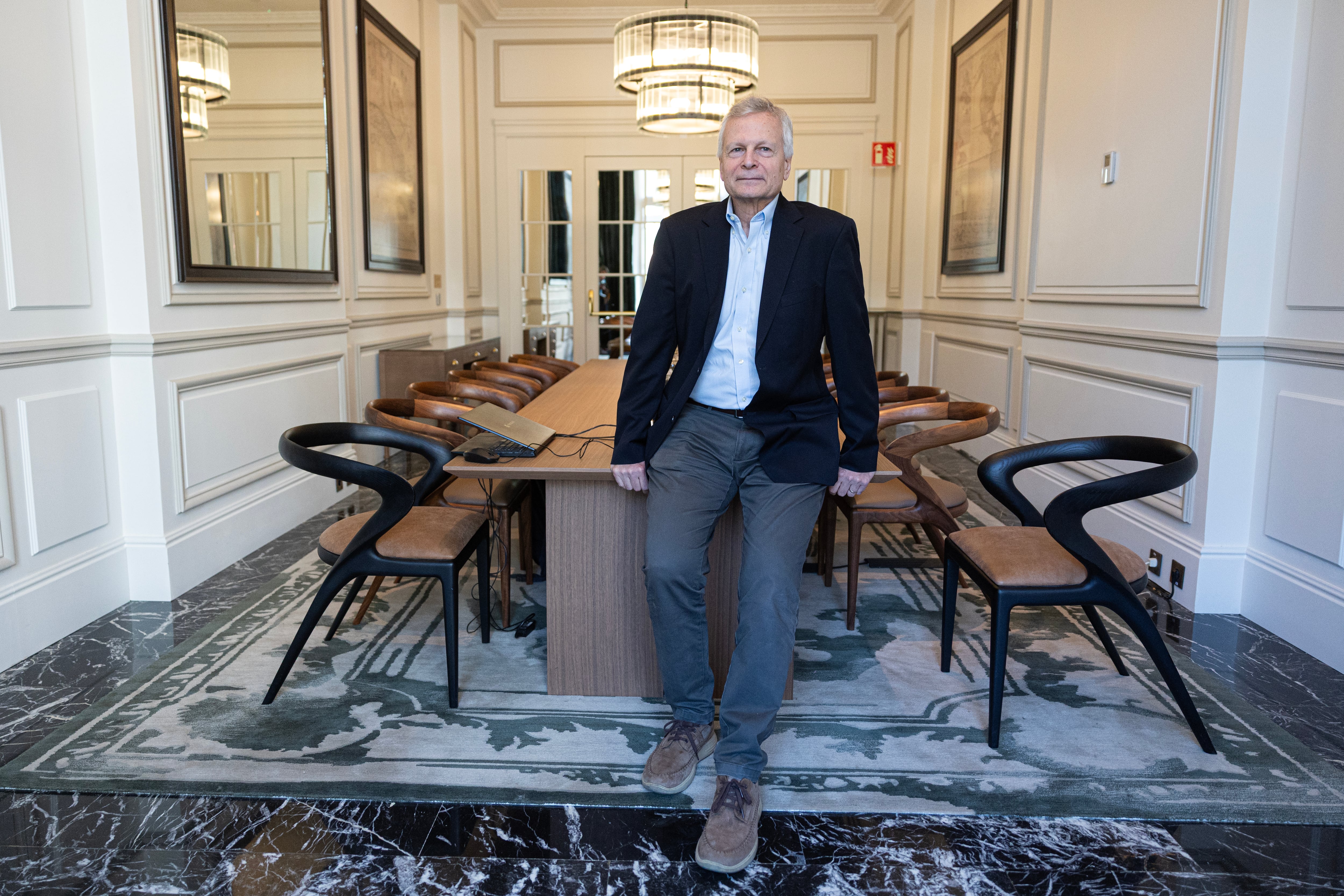 Dani Rodrik, el miércoles en una sala del hotel Palace de Madrid.