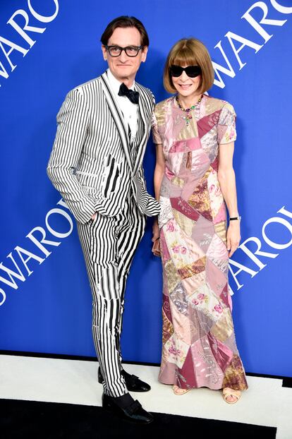 Hamish Bowles y Anna Wintour.