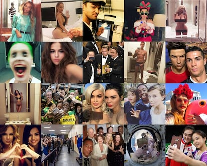 Los 20 'selfies' más icónidos de 2016, según la revista 'Icon'.