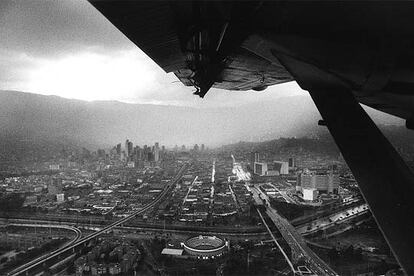 Vista aérea de la ciudad colombiana de Medellín.