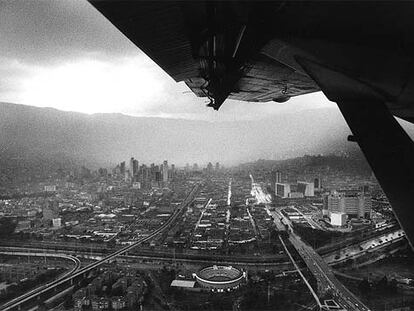 Vista aérea de la ciudad colombiana de Medellín.