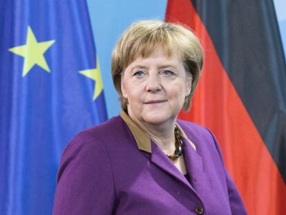La canciller alemana Angela Merkel en Berlín.