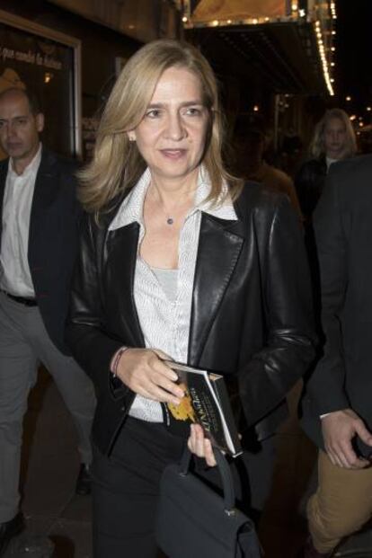 La infanta Cristina, en Madrid, el pasado 24 de octubre. 