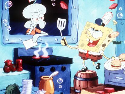 Imagen de la serie de dibujos animados <i>Bob Esponja.</i>