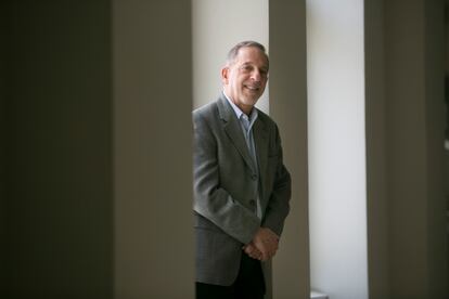 Writer Rashid Khalidi, at Casa Árabe in Madrid, on Monday.