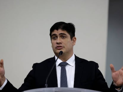 El presidente electo de Costa Rica, Carlos Alvarado.