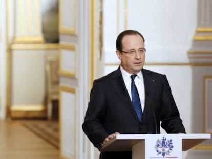 Hollande, en una rueda de prensa el pasado miércoles.