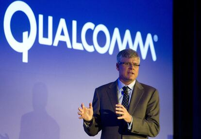 Steve Mollenkopf, CEO de Qualcomm, responde a una pregunta durante el 2014 Consumer Electronics Show (CES) en Las Vegas