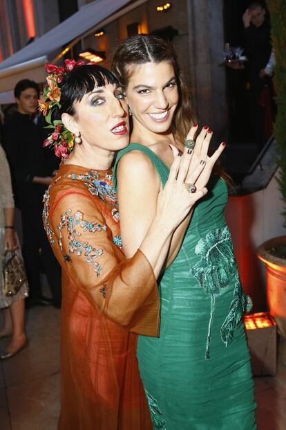 Rossy de Palma y Bianca Brandolini, en el cóctel de Cartier.