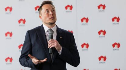 Elon Musk durante un acto en Adelaida (Australia), el 7 de julio.