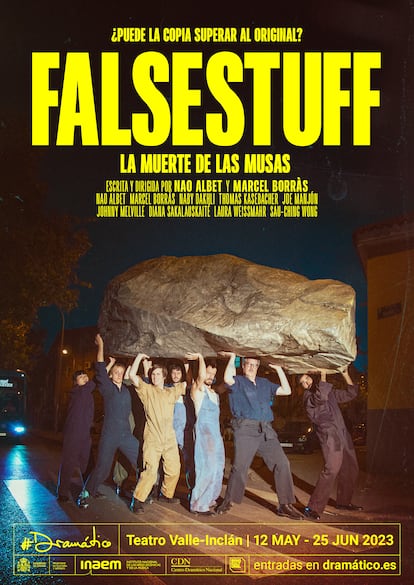 Cartel de la obra 'Falsestuff. La muerte de las musas’.