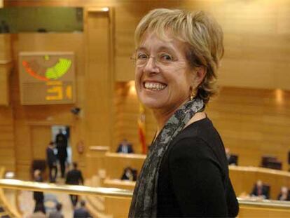 La consejera de Cultura catalana, Caterina Mieras, ayer en el Senado.