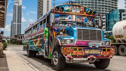 Un autobús en Ciudad de Panamá. 
 