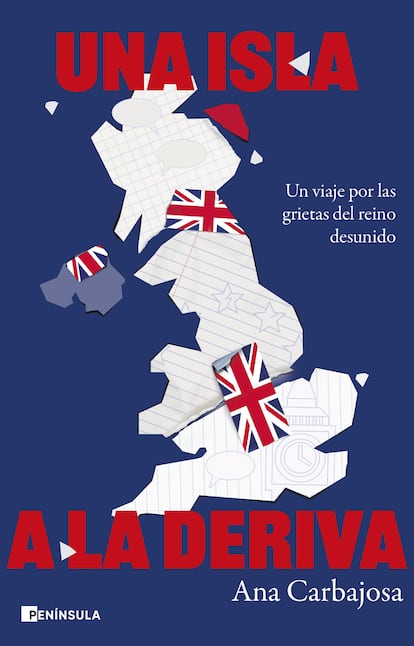 Portada de 'Una isla a la deriva', de Ana Carbajosa. EDITORIAL PENÍNSULA