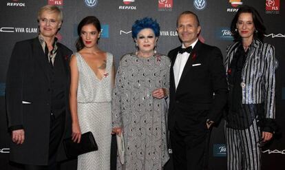 La familia Bosé, reunida para la gala del Sida.