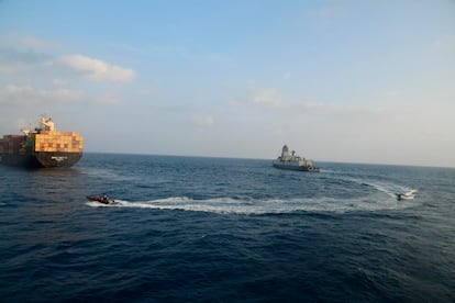 Indian Navy vessel INS Kolkata