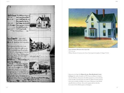 Unas paginas del libro 'Edward Hopper. Pinturas y dibujos de los libros de cuentas'