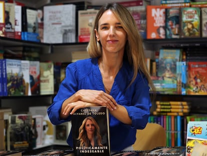 Cayetana Álvarez de Toledo, el pasado 4 de junio en la Feria del Libro de Madrid.