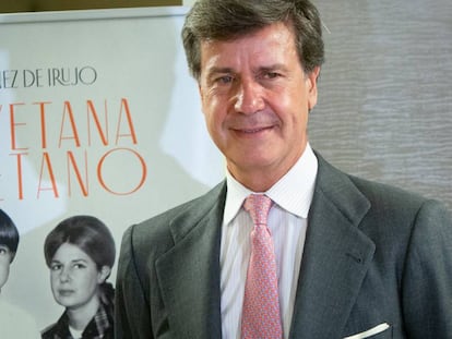 Cayetano Martinez de Irujo, durante la presentación de su libro.