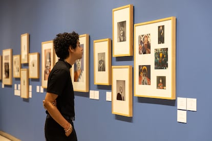 Retratos de luchadores en la exposición Katharsis.