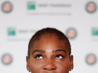 Serena, durante su comparecencia en París, este lunes.