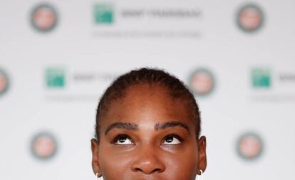 Serena, durante su comparecencia en París, este lunes.